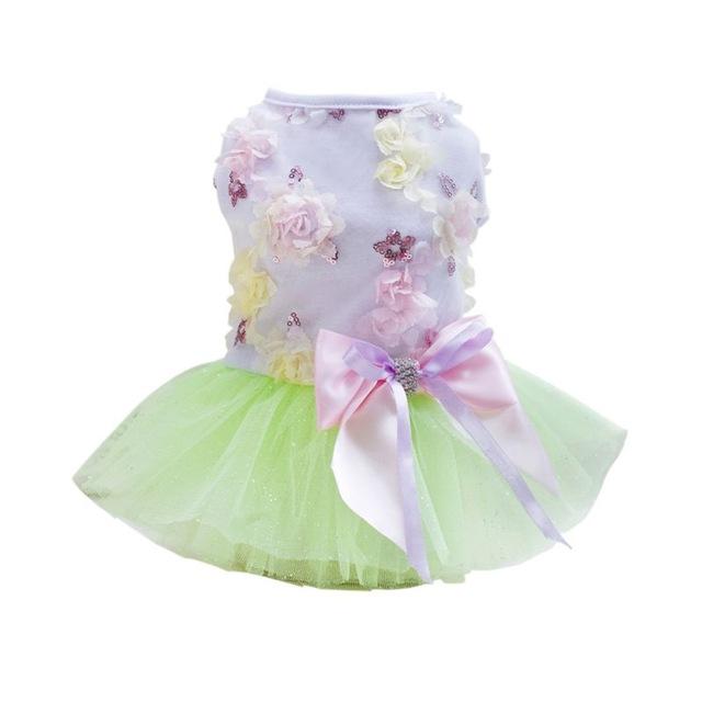 Mesh Floral Puppy Dress