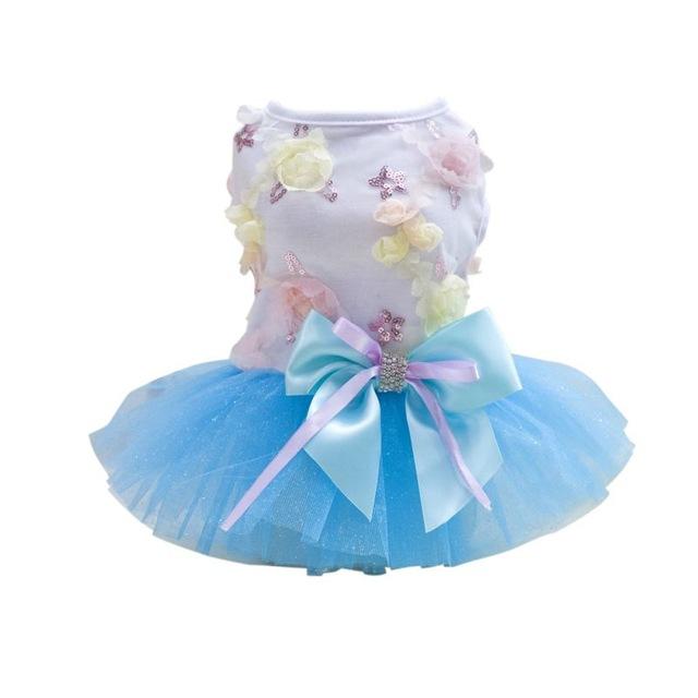 Mesh Floral Puppy Dress