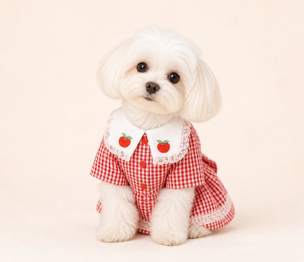 Strawberry Embroidery Dress