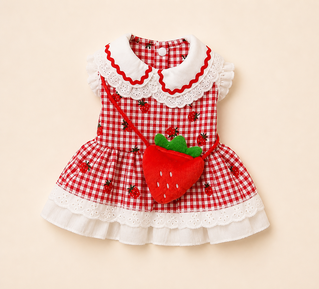 Strawberry Picnic Dress