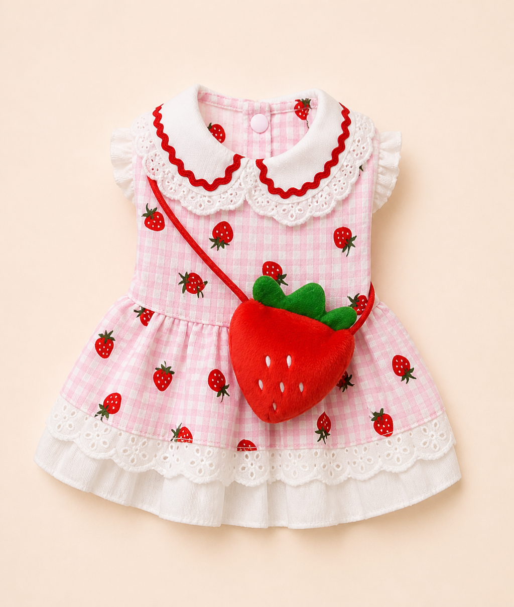Strawberry Picnic Dress
