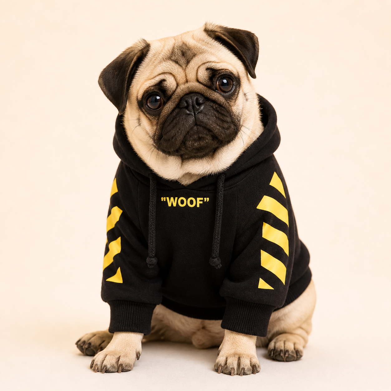 Woof-White Hoodie